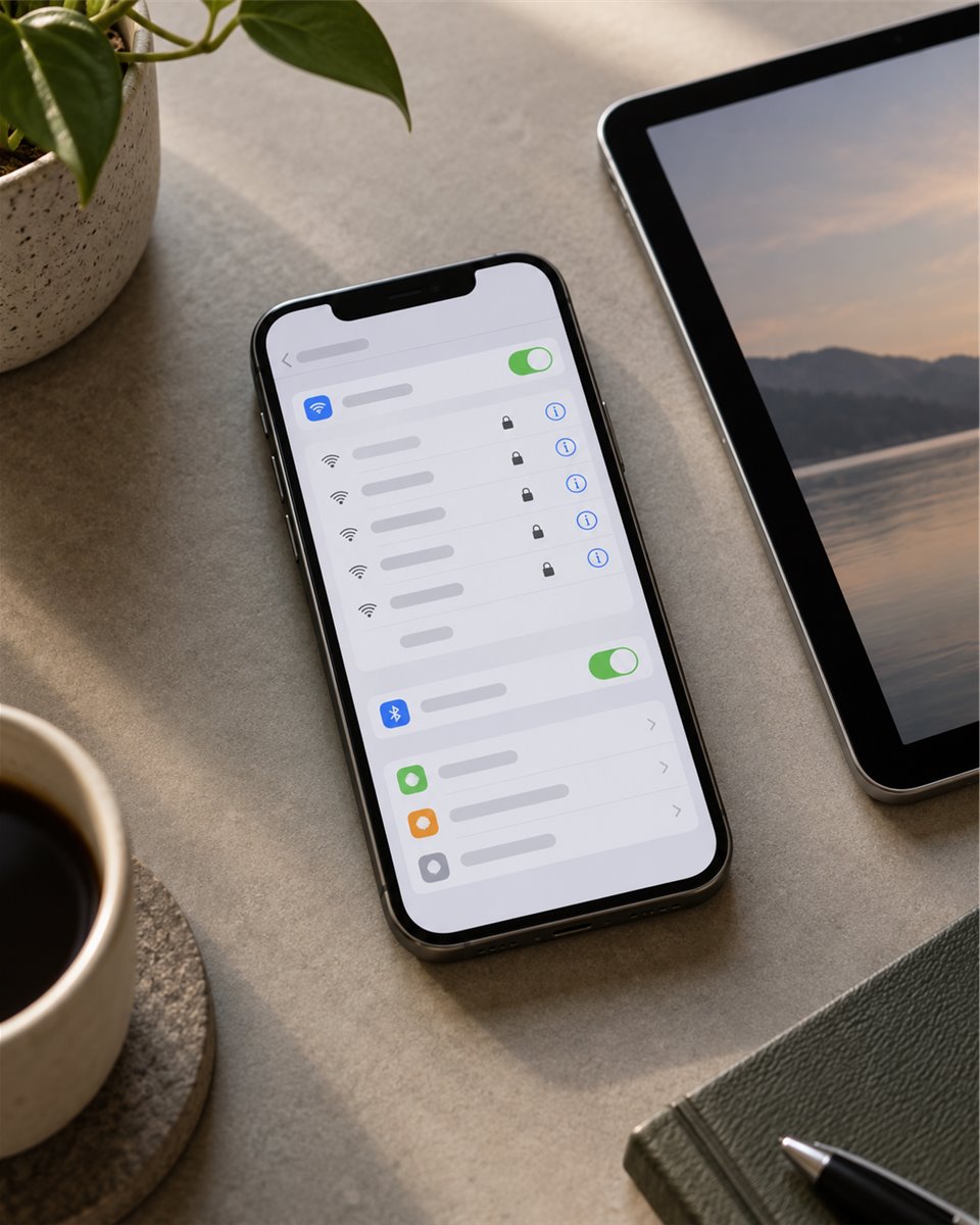 iPhone / iPad设备安装与网络设置示意场景